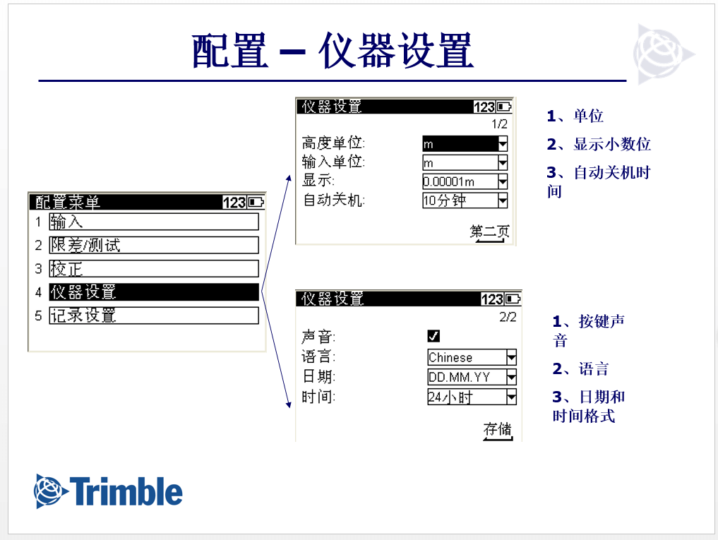 仪器配置